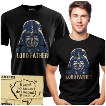 KOSZULKA MĘSKA Z NADRUKIEM LORD FATHER PREZENT NA DZIEŃ TATY STAR WARS