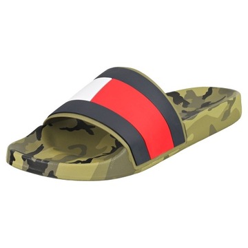 TOMMY HILFIGER KLAPKI RUBBER TH FLAG CAMO POOL SLIDE FM0FM04080 R 42