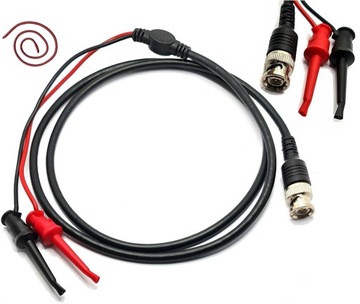 PRZEWÓD KABEL BNC + 2 x chwytaki (V2)