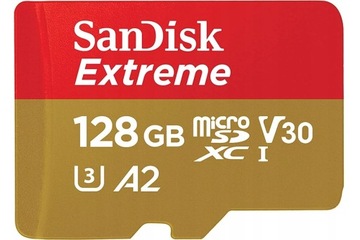 Karta Sandisk Extreme microSDXC 128GB A2 U3 4K V30 Video