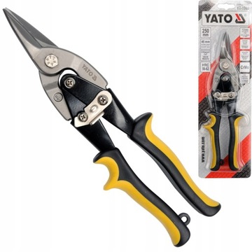 НОЖНИЦЫ YATO ДЛЯ РЕЗКИ ПРЯМОГО ЛИСТОВОГО МЕТАЛЛА 250 ММ YT-1962