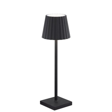 Lampka Nocna Lampa Stołowa Bezprzewodowa CZARNA Minimalistyczna Grzybek L03