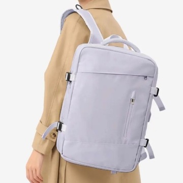 Рюкзак Macwave Traveler AX9169 для ноутбука 17,3 см, USB-багажник для самолета, фиолетовый