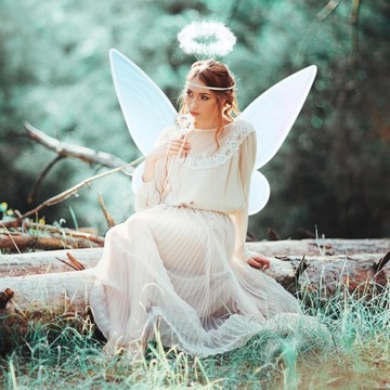 Крылья Ангела Фея Бабочка Маскировка эльфа + Жезл + Ореол