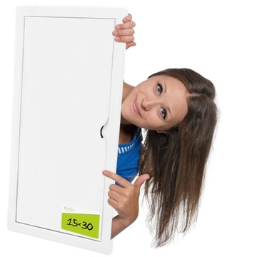 DRZWICZKI REWIZYJNE AirRoxy 15 x 30 cm ABS BIAŁE