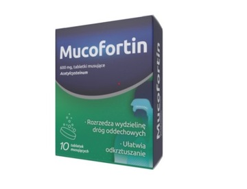 MUCOFORTIN lek na kaszel 10 tabletek musujących