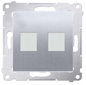 SIMON 54 Pokrywa gniazd sieciowych internetowych RJ45 Keystone DKP2.01/43