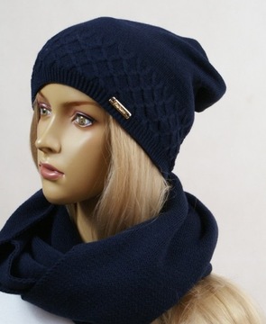 KOMPLET CZAPKA + KOMIN bez pompona # 24