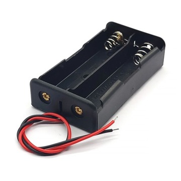 КОРЗИНА АККУМУЛЯТОРА ROSFIX 2 X 18650 С КАБЕЛЕМ 100 ММ ДЛЯ САМОДЕЛЬНЫХ ПРОЕКТОВ