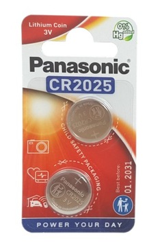 Bateria CR2025 3V Panasonic 2szt.