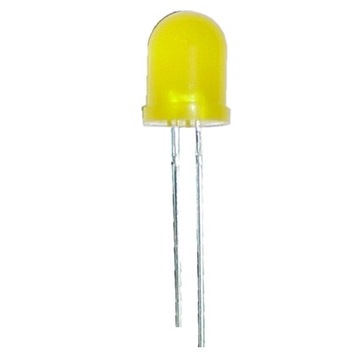 DIODA LED 10mm ŻÓŁTA MATOWA 1SZT