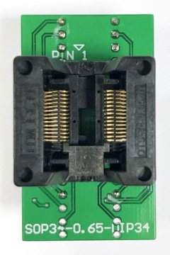 Адаптер SSOP28 (R=0,65 мм/Ш=250 мил)-DIP28 ZIF