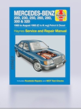 PORADNIK DLA SAMOCHODU MERCEDES-BENZ W124 2.5L DIESEL KSIĄŻKA NAPRAW