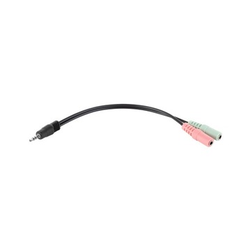 Adapter Jack 3.5mm 4 polowy - 2x Jack 3.5mm Gaming