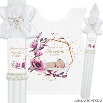 СВЕЧА и крестильный халат на Крещение с ФОТО названием Крещение Сувенир