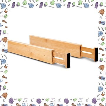 Набор из четырех бамбуковых перегородок для ящика RITA.