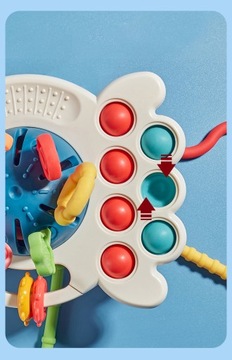 Сенсорная игрушка Монтессори, детский прорезыватель Pop It