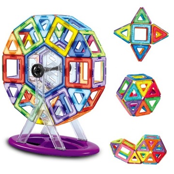 МАГНИТНЫЕ БЛОКИ 3D MAGNETIC 76 шт. Учебная панель