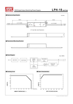 Блок питания для Led Mean Well LPH-18-12 12В 18Вт IP67