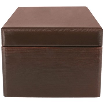 Коричневая деревянная коробка с крышкой для подарка, игрушек, инструментов, 30х20х14см.