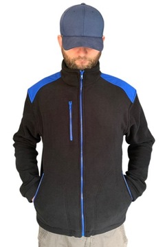 СВИТШОТ ИЗ ПЛОТНОГО ФЛИСА, ЧЕРНО-СИНИЙ S