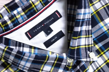 TOMMY HILFIGER SLIM FIT KOSZULA EXTRA r. XL