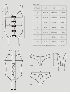 Bunny suit kostium różowy L/XL