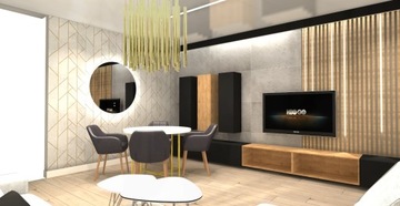 Дизайн интерьера + 3D визуализация - всего 50 злотых м2