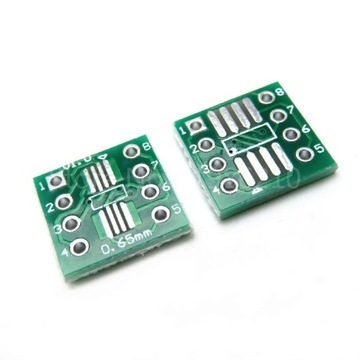 Przejściówka adapter TSSOP8 SSOP8 SOP8 SO8 do DIP8