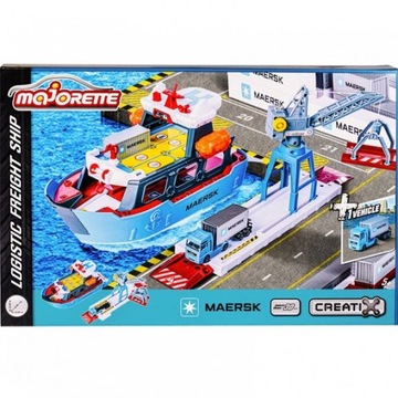 Majorette Logistic MAERSK Port logistyczny ze statkiem towarowym 2050039
