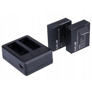 Двойное зарядное устройство SJCAM + 2 аккумулятора SJ4000 SJ5000