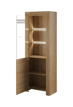 Секция Мебельный гарнитур ТВ комод витрина Дуб Ривьера