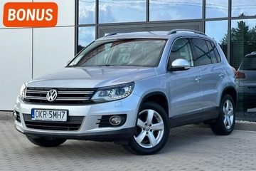 Volkswagen Tiguan I SUV Facelifting 2.0 TDI CR DPF BlueMotion 140KM 2012 Volkswagen Tiguan 4x4! Łopatki, Bixenon LED