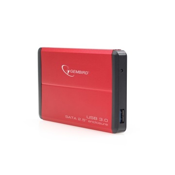 Внешний чехол Gembird EE2-U3S-2-R для 2,5-дюймового жесткого диска SATA USB 3.0 (красный