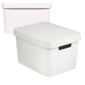 Pudełko Pojemnik z pokrywką białe 17l Curver