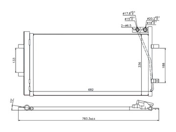 AUDI Q3 8U 2011-2015 CHLADIČ KLIMATIZACE 8U0260401B