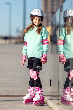 Регулируемые роликовые коньки 3 в 1 Croxer Missy 35-38 LED