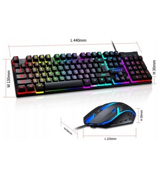 ИГРОВОЙ НАБОР ДЛЯ ГЕЙМЕРОВ: КЛАВИАТУРА + RGB МЫШЬ