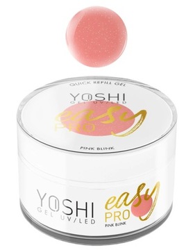 YOSHI Żel budujący do paznokci samopoziomujący EASY PRO Pink Blink 15ml