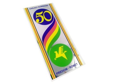 Naklejka Jubileuszowa 50 lecie Romet Predom
