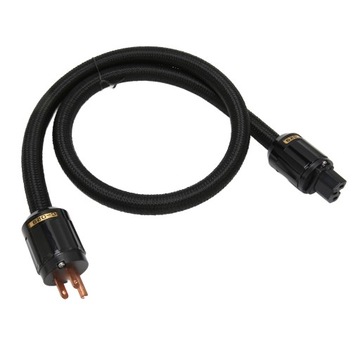 kabel zasilacz hifi 12awg, 3-rdzeniowy wtyk z czystym miedzią, 125 v, 15 a