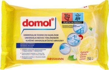 Ścierka DOMOL Uniwersalne ściereczki nawilżane 50szt