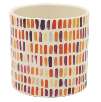 Osłonka ceramiczna Ø 10 cm CONFETTI orange RETRO