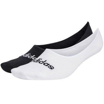 37-39 Ponožky adidas Thin Linear Ballerina 2 Pairs čierne, biele HT3448 37