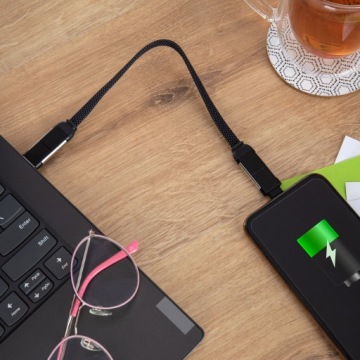 Кабель USB C MicroUSB USB LIGHTNING Адаптер для iPhone короткий 6 в 1