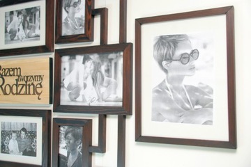 Галерея Деревянный мультирамка Фоторамка Фото Подарок