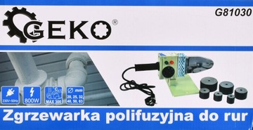 POLYFUSION СВАРОЧНЫЙ АППАРАТ ДЛЯ ТРУБ ПП ПВХ 20-63мм 800ВТ