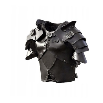 Medieval Chest Armor PU Leather Halloween black
