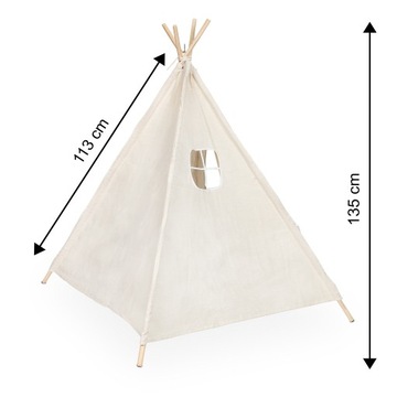 Палатка-домик Tipi Wigwam для детей в индийском стиле, 135 см.