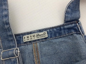 DENIM CO jeansowa SUKIENKA OGRODNICZKA _ 38